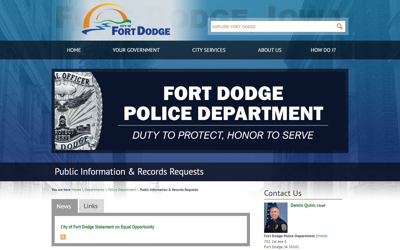 Webster County jail mugshots Fort Dodge records routing source